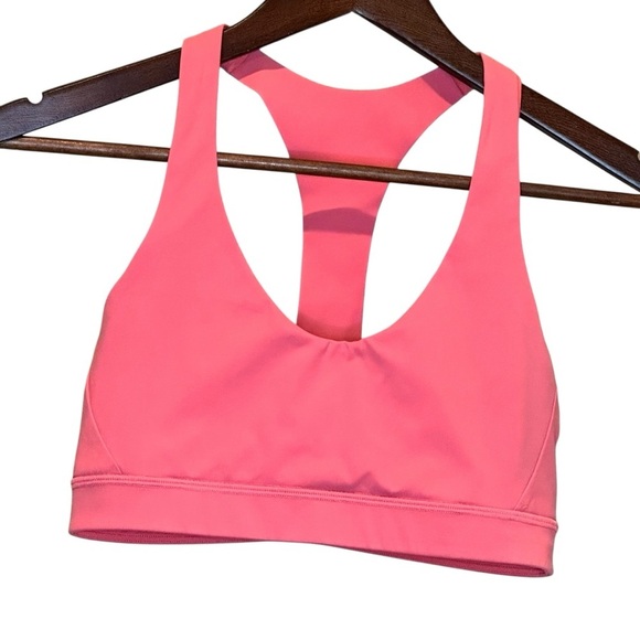 Lululemon Break Free Sports Bra Nulux In Flash Light Tone Coral Women's Size 6 - Picture 1 of 7